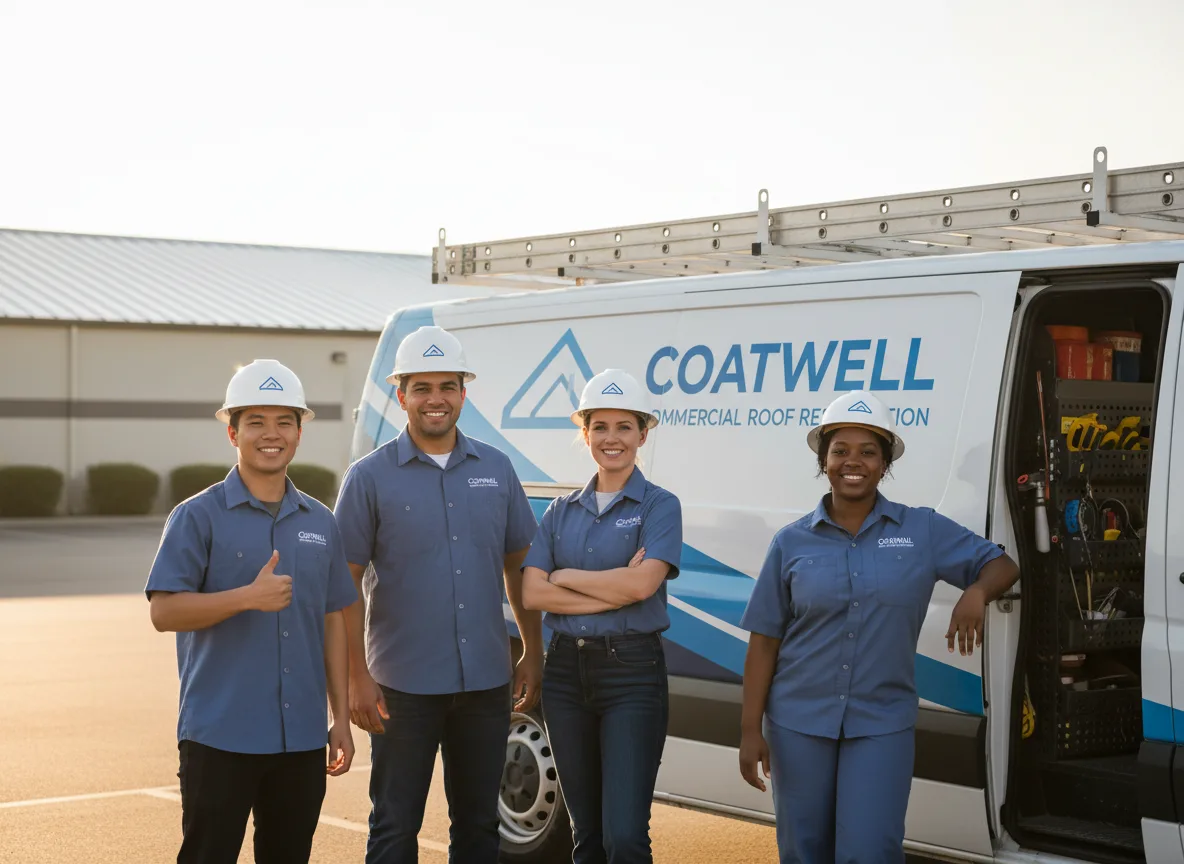 Commercial roof coating company in Broadlands, IL